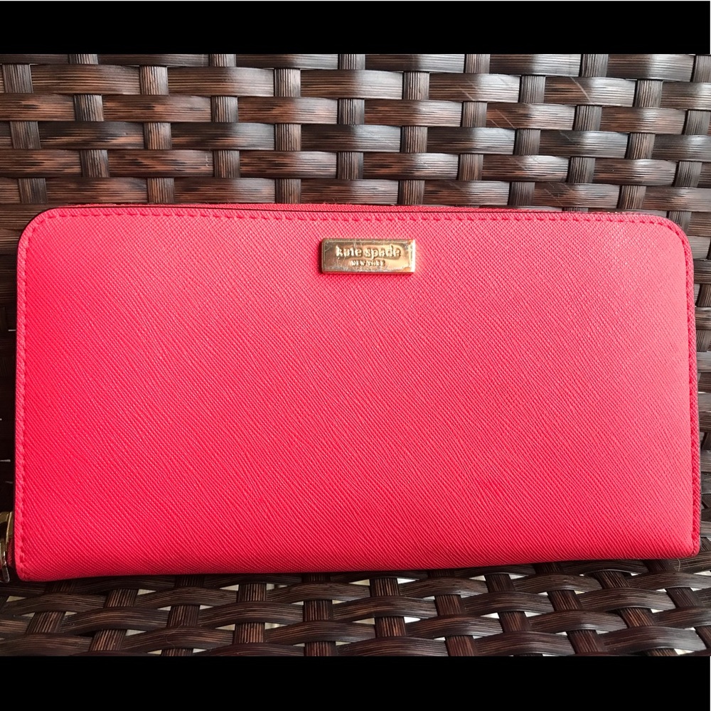 Pink/Coral Kate Spade Wallet